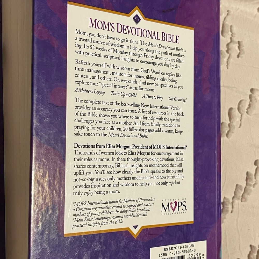 NIV Mom's Devotional Bible - Picture 3 of 4